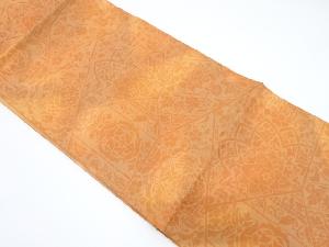 切りばめ風華紋に花更紗模様織り出し名古屋帯